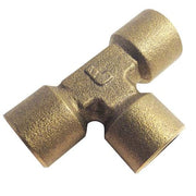 Female Union Tee Brass Union Tee, 1/4 in Female BSPP X 1/4 in Female BSPP