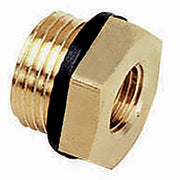 Reducing Adapter Brass Adapter Reducer, 5 mm Female Metric X 1/4 in Male BSPP