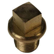 Brass Square Head Plug, Male BSPT