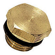 Brass Hex Head Plug, Metric
