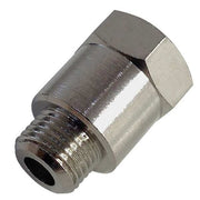 Male x Female Equal Extended Adapter Brass Equal Extended Adapter, 1/4 in Male BSPP X 1/4 in Female