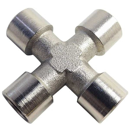 Female Cross Brass Cross, 1/8 in Female BSPP X 1/8 in Female BSPP