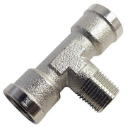 Female x Male Branch Tee Brass Tee, 1/8 in Female BSPP X 1/8 in Female BSPP