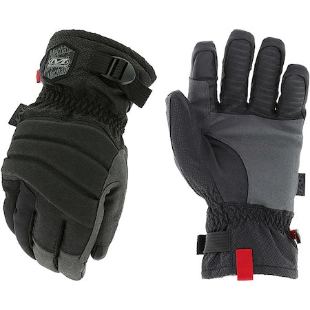 CWKPK-58 Mechanics Gloves, Synthetic Leather Palm, PrimaLoft Back, 8, Black/Gray