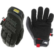 Mechanics Gloves, Synthetic Leather Palm, Black/Gray, 2XL (12)