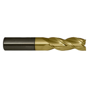 3-Flute Carbide Crn Rad Single End High-Perf End Mil for Alum CTD CEM-AM3-ZN ZrN 1/2x1/2x2x4x0.015CR