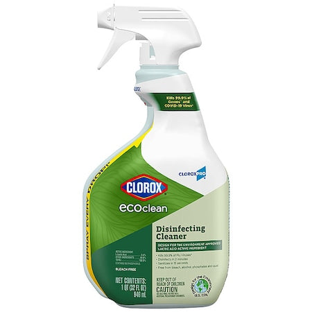 Disinfectant Cleaner, Trigger Spray Bottle, Lemon, 9 PK