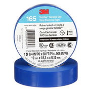 Vinyl Electrical Tape,165, Temflex, 3/4 in W x 60 ft L, 6 mil thick, Blue, 1 Pack