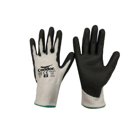 Cut-Resistant Gloves, Cut Level A4 ,Dipped ,Polyurethane ,Smooth ,L 1 PR
