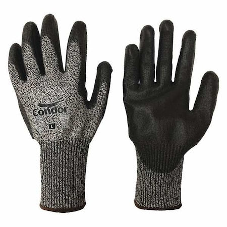 Cut-resistant glove, Cut Level A4 ,Polyurethane ,Smooth ,L 1 PR