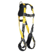 Full Body Harness, Universal (S/M/L), 420 lb, Quick-Connect Chest/ Tongue Leg Straps, Back D-Ring