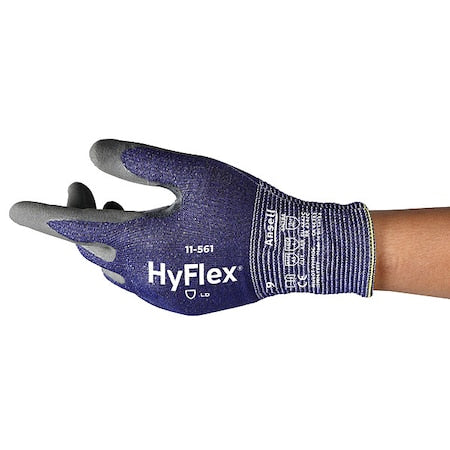 Hyflex Cut-Resistant Gloves, A3 Cut, Nitrile, Intercept Knit, Blue/Gray, Large (Size 9), 1 Pair
