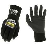 Knit Gloves, Water-Based Polyurethane, Smooth, Palm, 4 Abrasion Level, Black, L (9) 1 PR
