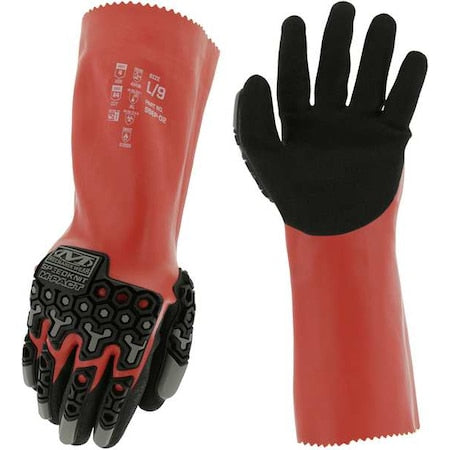 Chemical Resistant Gloves, Cut Level A4 ,Nitrile ,Sandy ,7 1 PR