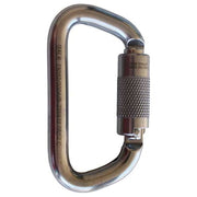 Carabiner Gate, Self-Locking, 3/4 in Gate Opening, Stainless Steel, Silver