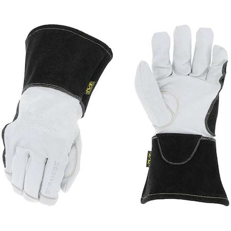 Torch Pulse Welding Gloves, Gauntlet Cuff, Keystone Thumb, Goatskin Leather, 8, 1 PR