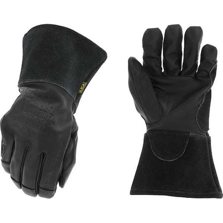 Torch Cascade Welding Gloves, Gauntlet Cuff, Keystone Thumb, Cowhide Leather, 10, 1 PR