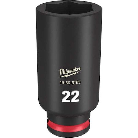 22mm SHOCKWAVE Impact Duty 3/8 in. Drive Deep Well 6 Point Impact Socket