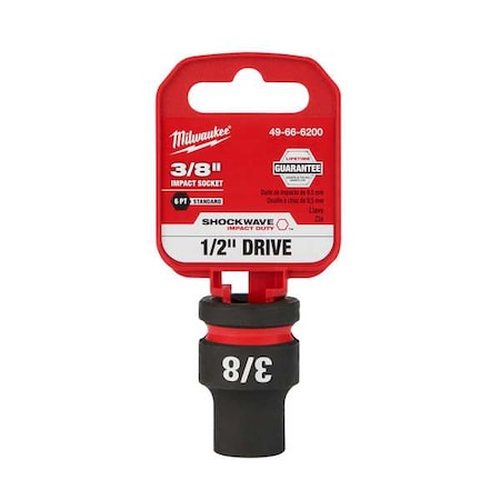3/8 in. SHOCKWAVE Impact Duty 1/2 in. Drive Standard 6 Point Impact Socket