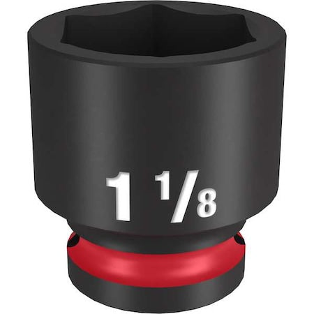1-1/8 in. SHOCKWAVE Impact Duty 1/2 in. Drive Standard 6 Point Impact Socket