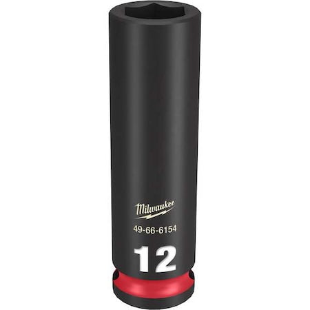 12mm SHOCKWAVE Impact Duty 3/8 in. Drive Deep Well 6 Point Impact Socket