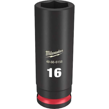 16mm SHOCKWAVE Impact Duty 3/8 in. Drive Deep Well 6 Point Impact Socket
