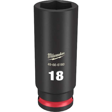 18mm SHOCKWAVE Impact Duty 3/8 in. Drive Deep Well 6 Point Impact Socket