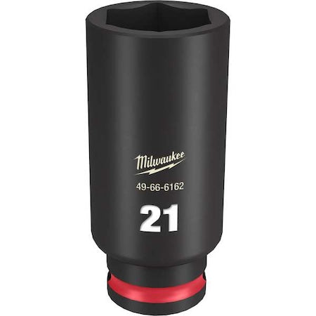 21mm SHOCKWAVE Impact Duty 3/8 in. Drive Deep Well 6 Point Impact Socket