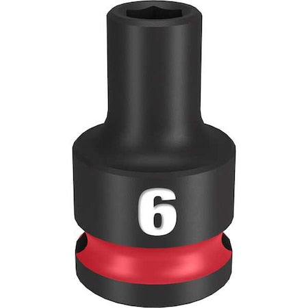 6mm SHOCKWAVE Impact Duty 3/8 in. Drive Standard 6 Point Impact Socket