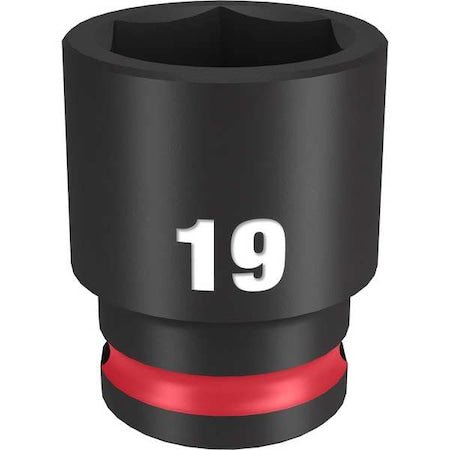 19mm SHOCKWAVE Impact Duty 3/8 in. Drive Standard 6 Point Impact Socket