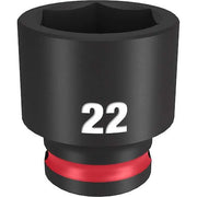 22mm SHOCKWAVE Impact Duty 3/8 in. Drive Standard 6 Point Impact Socket