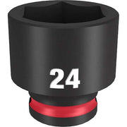 24mm SHOCKWAVE Impact Duty 3/8 in. Drive Standard 6 Point Impact Socket