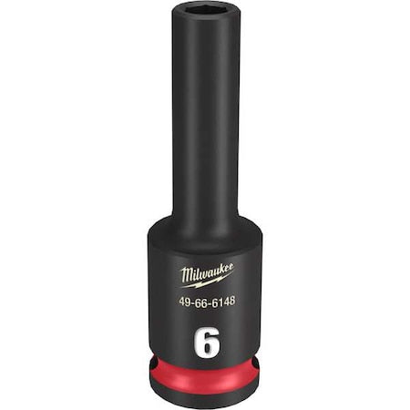 6mm SHOCKWAVE Impact Duty 3/8 in. Drive Deep Well 6 Point Impact Socket