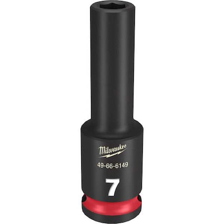 7mm SHOCKWAVE Impact Duty 3/8 in. Drive Deep Well 6 Point Impact Socket