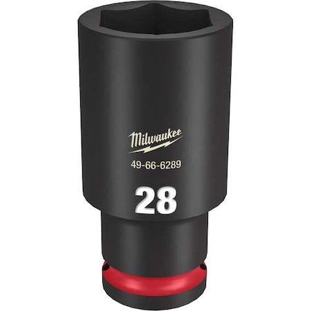 28mm SHOCKWAVE Impact Duty 1/2 in. Drive Deep Well 6 Point Impact Socket
