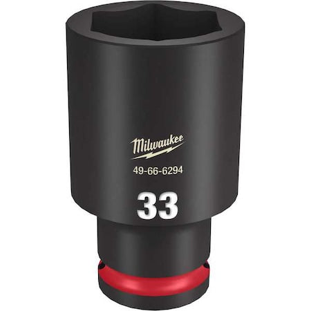 33mm SHOCKWAVE Impact Duty 1/2 in. Drive Deep Well 6 Point Impact Socket