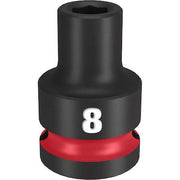 8mm SHOCKWAVE Impact Duty 1/2 in. Drive Standard 6 Point Impact Socket