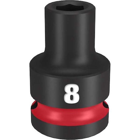 8mm SHOCKWAVE Impact Duty 1/2 in. Drive Standard 6 Point Impact Socket