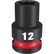 12mm SHOCKWAVE Impact Duty 1/2 in. Drive Standard 6 Point Impact Socket