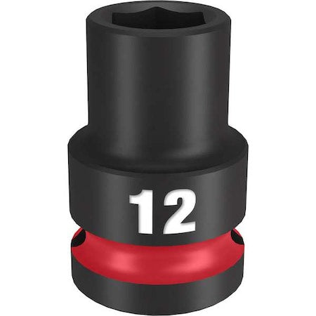 12mm SHOCKWAVE Impact Duty 1/2 in. Drive Standard 6 Point Impact Socket