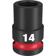 14mm SHOCKWAVE Impact Duty 1/2 in. Drive Standard 6 Point Impact Socket