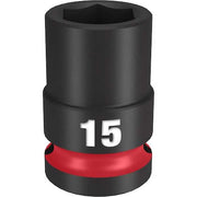 15mm SHOCKWAVE Impact Duty 1/2 in. Drive Standard 6 Point Impact Socket