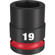 19mm SHOCKWAVE Impact Duty 1/2 in. Drive Standard 6 Point Impact Socket