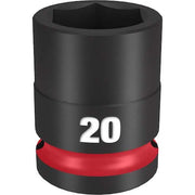 20mm SHOCKWAVE Impact Duty 1/2 in. Drive Standard 6 Point Impact Socket