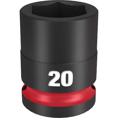 20mm SHOCKWAVE Impact Duty 1/2 in. Drive Standard 6 Point Impact Socket