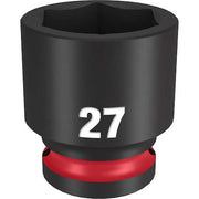 27mm SHOCKWAVE Impact Duty 1/2 in. Drive Standard 6 Point Impact Socket