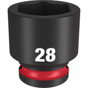 28mm SHOCKWAVE Impact Duty 1/2 in. Drive Standard 6 Point Impact Socket