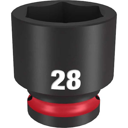 28mm SHOCKWAVE Impact Duty 1/2 in. Drive Standard 6 Point Impact Socket