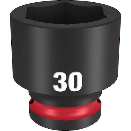 30mm SHOCKWAVE Impact Duty 1/2 in. Drive Standard 6 Point Impact Socket