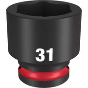 31mm SHOCKWAVE Impact Duty 1/2 in. Drive Standard 6 Point Impact Socket
